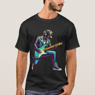 T-shirt Guitarre électrique Great Dane Chien drôle Groupe