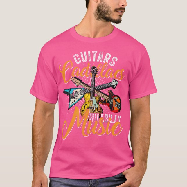 T-shirt Guitars Cadillacs Hillbilly Music - Country Songs  (Devant)