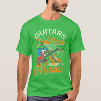 T-shirt Guitars Cadillacs Musique Hillbilly Chansons Count