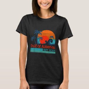 T-shirt Gulf Of Us America Est 2025 Retro Vintage Beach