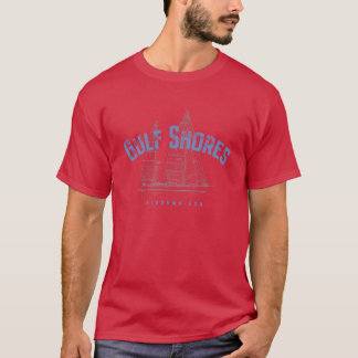 T-shirt Gulf Shores Alabama Nautical Sailboat Design Overs