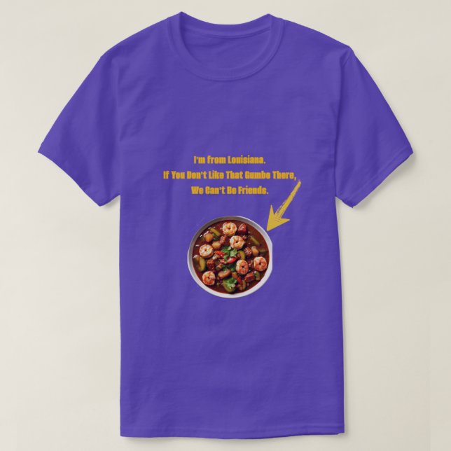 T-shirt Gumbo Geaux (Design devant)
