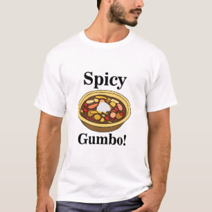 T-shirt Gumbo Nourriture Gumbo Épicé