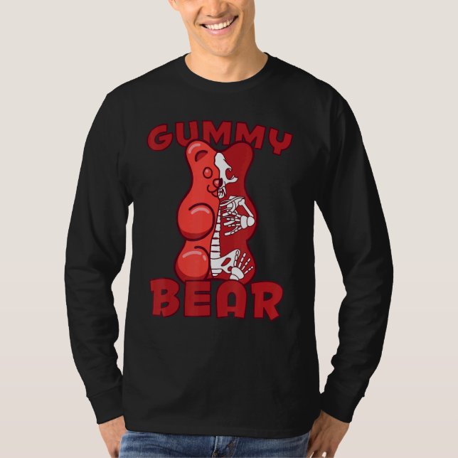 T-shirt Gummy Bear X Ray Skeleton (Devant)