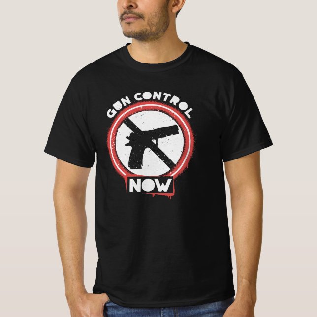 T-shirt Gun Control Now (Devant)