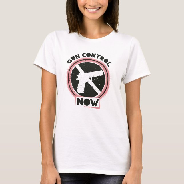 T-shirt Gun Control Now (Devant)