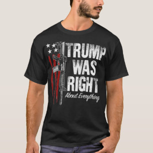 T-shirt Gun Patriots American Flag Trump