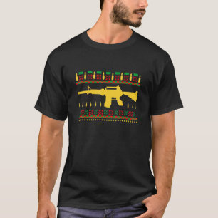 T-shirt Gun Ugly Dad Uncle Gun Christmas