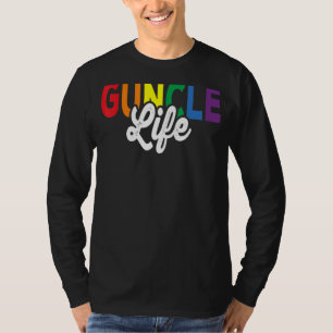 T-shirt Guncle Life Fière Gay Uncle Lgbt Pride