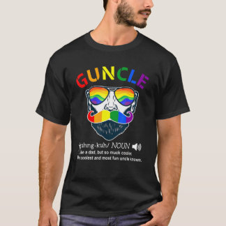 T-shirt Guncle Word Définition Gay Uncle Day