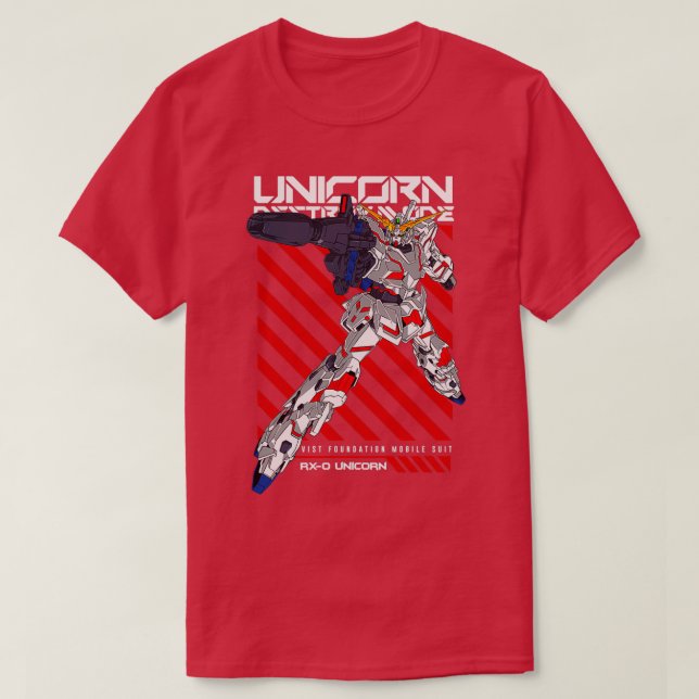 T-shirt Gundam RX0 Unicorn Destroy Mode  (Design devant)