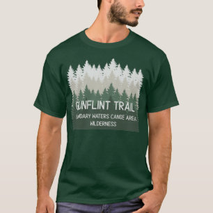 T-shirt Gunflint Trail Limites Eaux Canoë