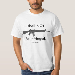 T-shirt GunLink "… ne sera pas" la pièce en t AR15 violée