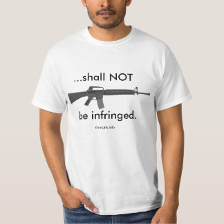 T-shirt GunLink "… ne sera pas" la pièce en t AR15 violée