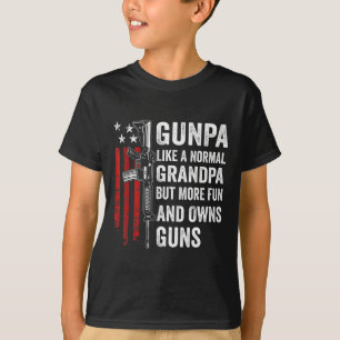 T-shirt Gunpa Comme Un Grand-Père Normal Mais Plus Amusant