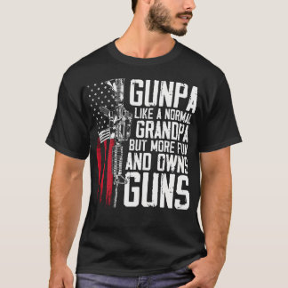 T-shirt Gunpa Comme Un Plaisir De Grand-Père Normal Et Pos