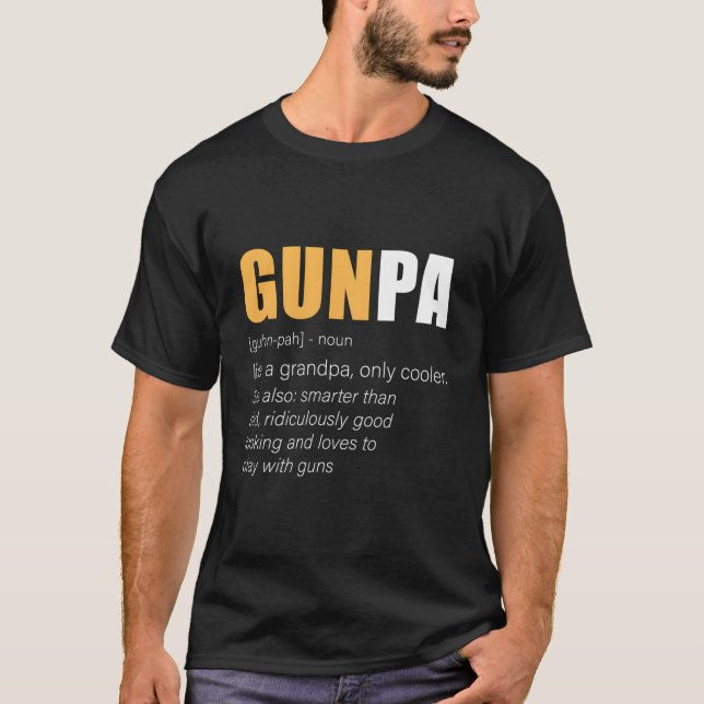 T-shirt Gunpa Gun Grandpa Nouveauté (Devant)