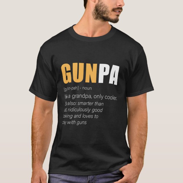 T-shirt Gunpa Gun Grandpa Nouveauté (Devant)