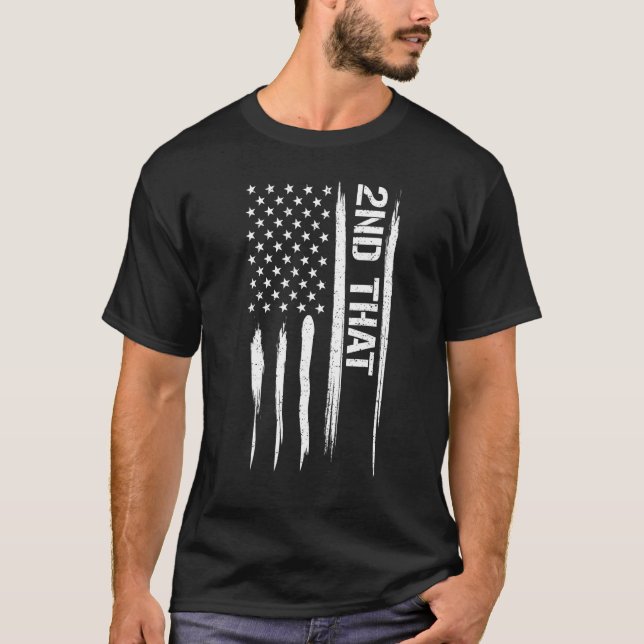T-shirt Guns 2nd That - American Flag Sayings_1 (Devant)