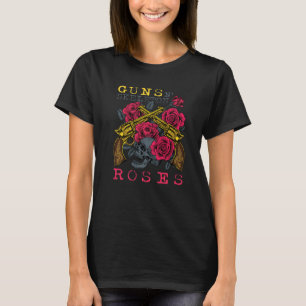 T-shirt Guns N' Skeleton Halloween Roses