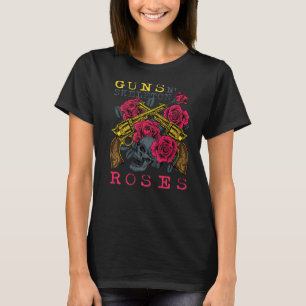 T-shirt Guns N' Skeleton Halloween Roses