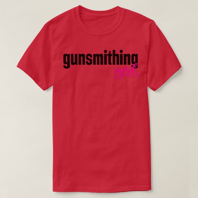 T-shirt Gunsmithing Girl (Design devant)