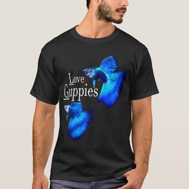 T-shirt Guppy de l'amour Poisson (Devant)