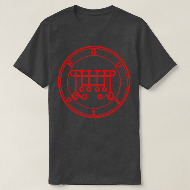 T-shirt Gusion Ars Goetia Sigil Rouge (Design devant)
