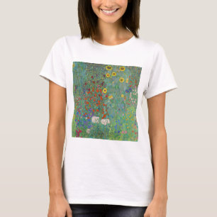 T-shirt Gustav Klimt - Jardin de campagne avec tournesols