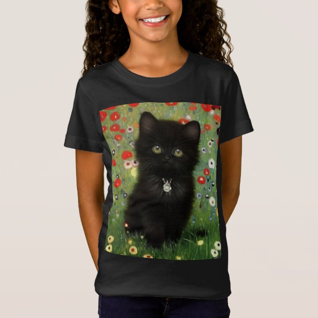 T-Shirt Gustav Klimt Kitten (Devant)