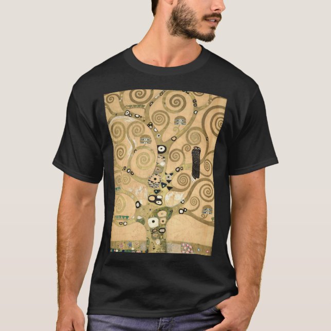 T-shirt Gustav Klimt - L'Arbre de Vie, La Frieze Stoclet (Devant)