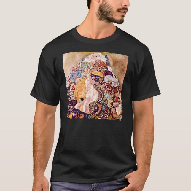 T-shirt Gustav Klimt - Le berceau de bébé - Nouveau-né (Devant)