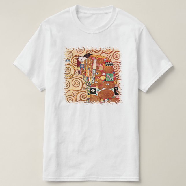 T-shirt Gustav Klimt - L'Embrace - Peinture d'Art (Design devant)