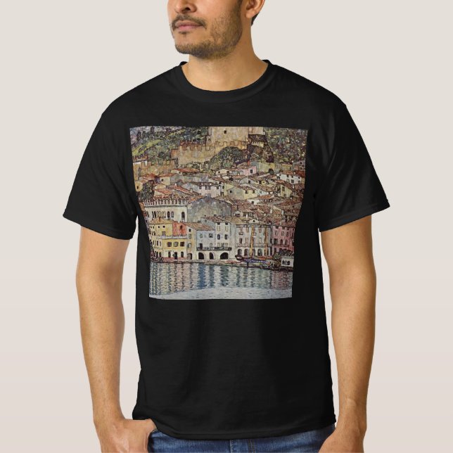 T-shirt Gustav Klimt - Malcesine (Lac de Garde, Italie)  (Devant)