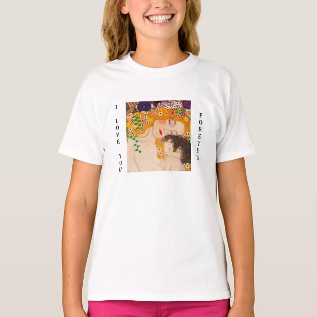 T-shirt Gustav Klimt - Mère et Enfant  (Devant)