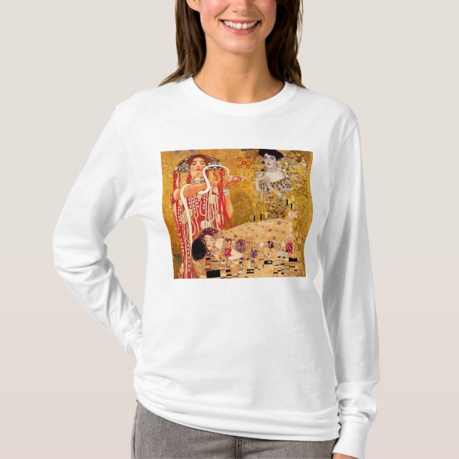 T-shirt Gustav Klimt, peintures Collage, Art combiné (Devant)