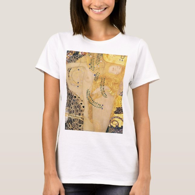 T-shirt Gustav Klimt - Serpents d'eau I (Devant)