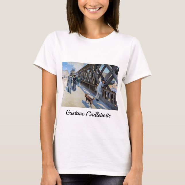 T-shirt Gustave Caillebotte - Le Pont de l'Europe (Devant)