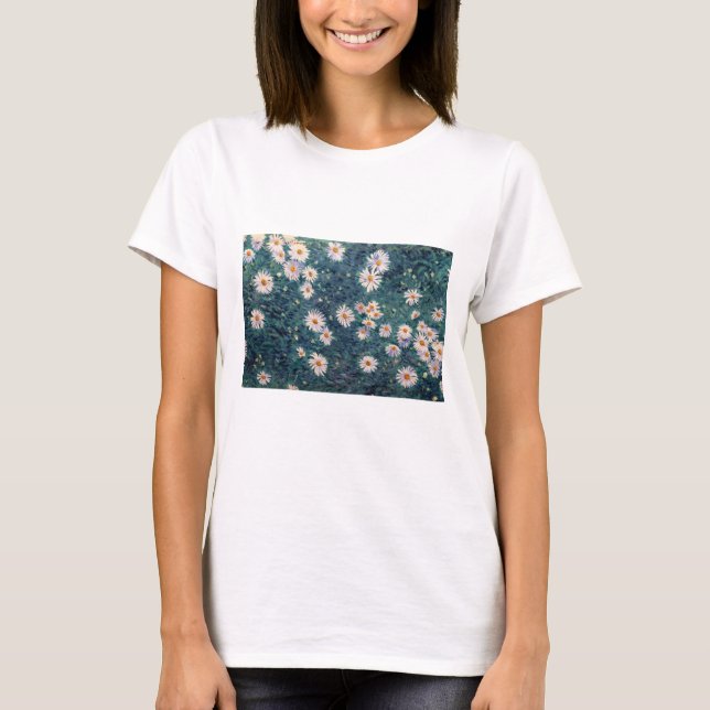 T-shirt Gustave Caillebotte - Lit de marguerites, détails (Devant)