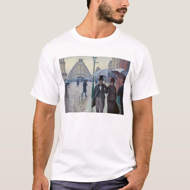 T-shirt Gustave Caillebotte - Rue de Paris ; Temps de plui (Devant)