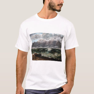 T-shirt Gustave Courbet - La Mer Stormy / La Vague