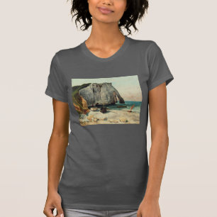 T-shirt Gustave Courbet   les falaises d'Etretat, le port