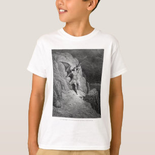 T-shirt Gustave Dore La Chute De Satan Paradise A Été Perd