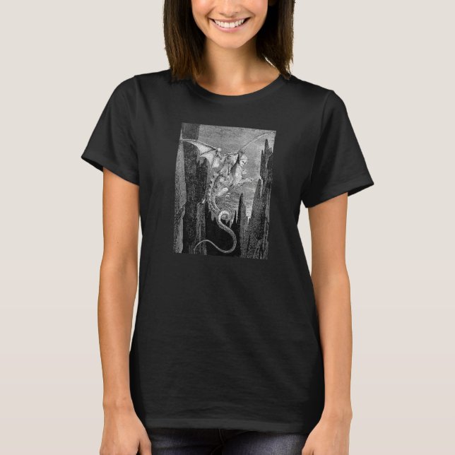 T-shirt Gustave Doré Le vol de Geryon 2 Virgil et D (Devant)