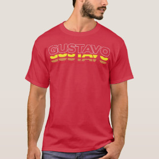 T-shirt Gustavo Prénom Drôle Vintage Sunset Gustavo fu