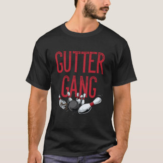 T-shirt Gutter Gang Funny Famille Ou Coed Bowling Nom De L