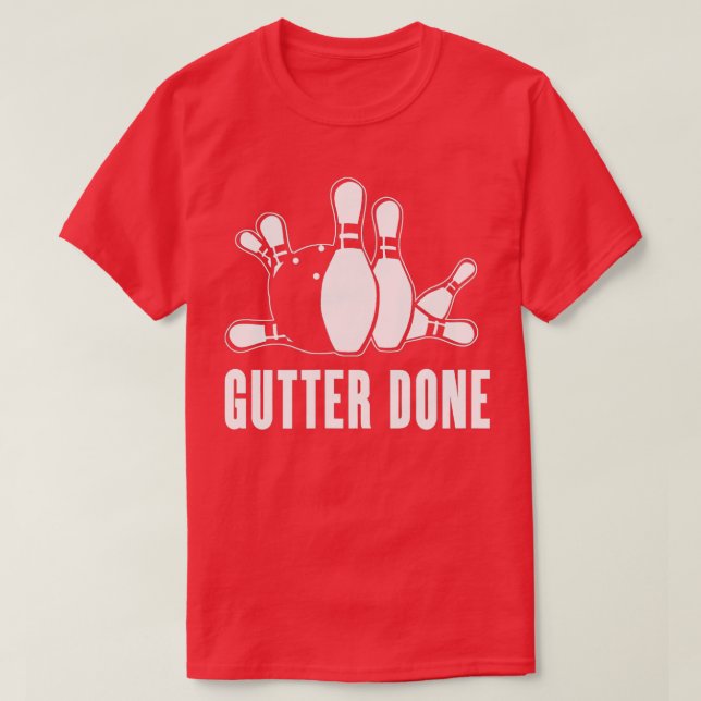 T-shirt Gutter pour Bowlers et Bowling Teams (Design devant)