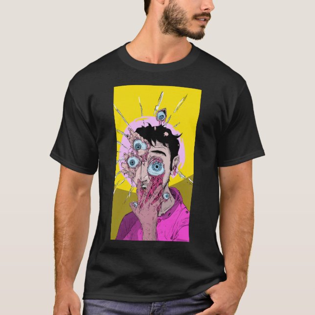 T-shirt Guy with more eyes that normal (Devant)