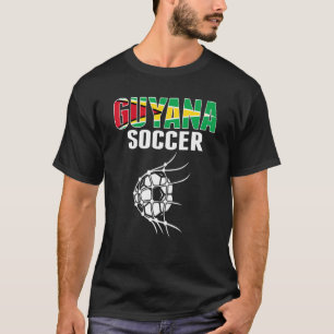 T-shirt Guyana Bal De Football Sur Net Guyanais Suppo