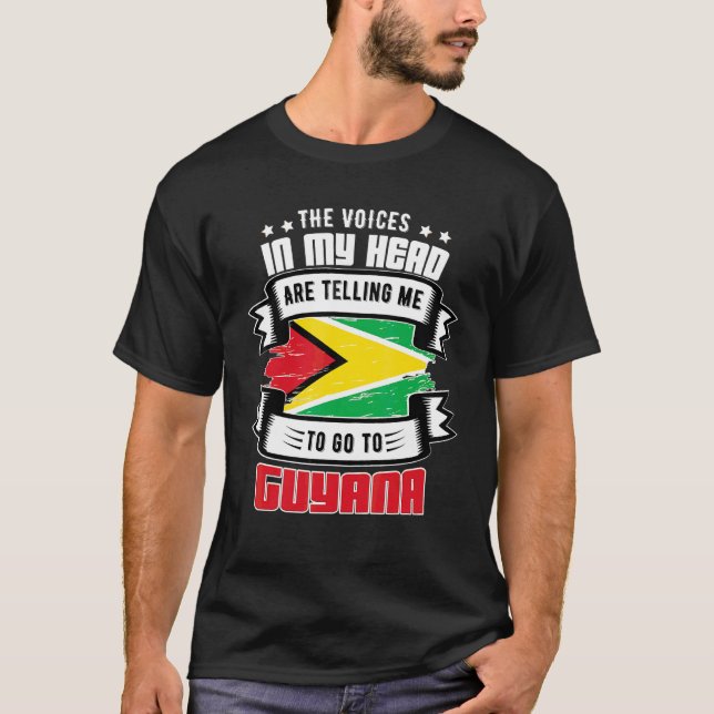T-shirt Guyana Dans Ma Tête (Devant)